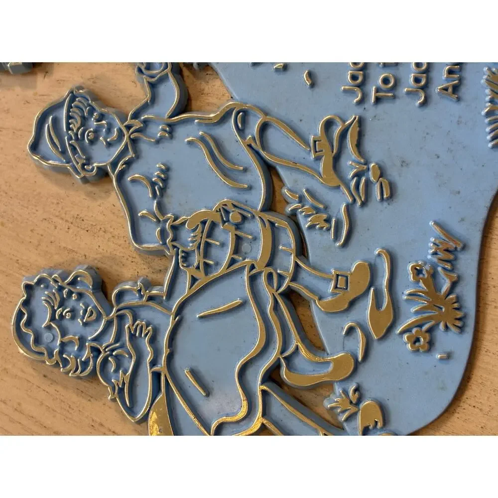 Nursery Rhyme Self Adhesive Plaques - Invicta Plastics 1969, England